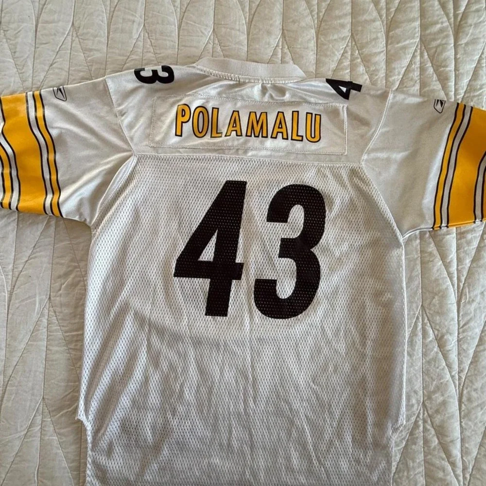 Boys Reebok‎ NFL Pittsburgh Steelers Troy Polamalu Jersey
